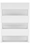White Bookcase Divider – 100×24×188 cm Wall Shelf Wooden Storage Unit - 5