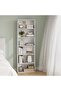 Black 6-Shelf Bookcase – Storage & Display Unit for Home and Office