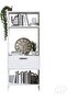 White 4-Tier Open Shelf Bookcase | Storage Unit with Drawer | Modern Display Cabinet - 2