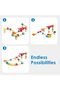 Crazy Rollers Stack Track | Wooden DIY Marble Run Set With Dominoes, STEAM Educational Learning - 2