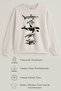 Orca Black and White Printed 3 Thread Ecru Sweat (Children - Adult) - 3
