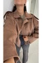 Veronic Mink Suede Bomber Jacket - 2