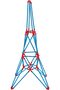 Flexistix Bamboo Eiffel Tower Construction Kit – 62 Pieces - 2