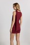 Crew Neck Draped Scarf Detailed Knitted Mini Dress - 2
