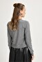 Women's Anthracite Thin Knit Cardigan 30061 - 4