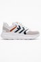 Lace-Up Men's Sports Shoes White Navy Orange - 2