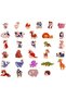 30-pcs Wooden Magnetic Animals, Animal Magnets, Includes Magnetic Board Easel, Toys For 2 Years