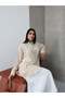 Striped Long Sleeve Muslin Shirt 5194 Beige - 3
