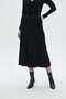Solid Midi Skirt with Ruffle Details - 3