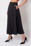 Solid Midi Skirt with Side Pocket - 4