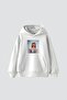 Don'T Call Me Printed Oversize Unisex White Hoodie