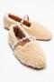 Women's Pearl Belted Home Slippers Cream