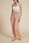 Full Length Loose Pants with Tie