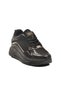 Black Gold Thick Sole Lace-Up Women's Sports Shoes 051 g - 3