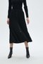 Solid Midi Skirt with Ruffle Details - 5