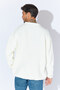Crew Neck Oversize Basic Sweater - Ecru |   Mew515256-01 - 5