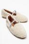 Women's Pearl Belted Home Slippers White