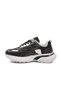 Black and White Thick Sole Lace-Up Women's Sports Shoes 301 g - 2
