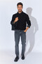 Crew Neck Knitted Regular Fit Sweater - Black |   Mew515245-01 - 6
