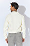Zippered Polo Neck Sweater - Ecru |   Mew515286-01 - 5