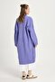 Lila Pis Stitch Detail Long Oversize Soft Knit Cardigan 26257 - 6