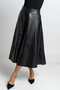 Solid Midi Skirt