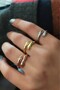 Gold Quality Hugging Hands Women Ring Gift for Lover Husband Wife Friend Bby02Y - 7