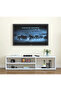 TV Unit – Modern Design with 1 Side Cabinet & 2 Storage Racks, 130 cm White - 2