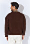 Crew Neck Oversize Basic Sweater - Brown |   Mew515256-01 - 5