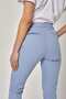Solid High-Waisted Pants - 4