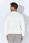Crew Neck Knitted Regular Fit Sweater - Ecru |   Mew515245-01 - 5
