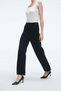 Solid High-Waist Pants - 6