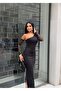 Lace One Sleeve Long Dress - 3