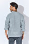 Crew Neck Oversize Basic Sweater - Gray Melange |   Mew515256-01 - 5