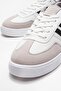 Laced men's sports shoes white black - 3