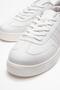 Laced men's sports shoes white white - 3
