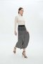 Checkered Midi Skirt - 4