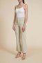 Solid Wide-Leg Ankle Length Pants - 4