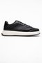 Lace-Up Men's Sports Shoes Black White - 2