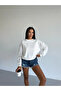 Women's White Crew Neck 2 Thread Sweatshirt Hzl25W-Fry123391
