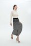 Checkered Midi Skirt - 6
