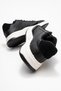 Lace-Up Men's Sports Shoes Black White - 4