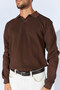 Polo Neck Sweater - Brown |   Mew515287-01 - 4