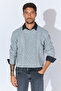 Crew Neck Knitted Regular Fit Sweater - Gray Melange |   Mew515245-01 - 2