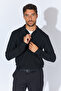 Zippered Polo Neck Sweater - Black |   Mew515286-01 - 6