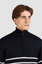 Men's Knitted Wool Zipped Sweater - 3