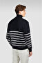 Men's Knitted Wool Zipped Sweater - 2