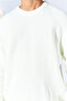Crew Neck Oversize Basic Sweater - Ecru |   Mew515256-01 - 4