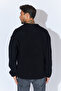 Crew Neck Oversize Basic Sweater - Black |   Mew515256-01 - 5