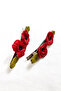 - Hülya 6683 Handmade Poppy Flower Patterned Polymer Clay Set of 2 Side Hair Clips / 7.5 cm - 4